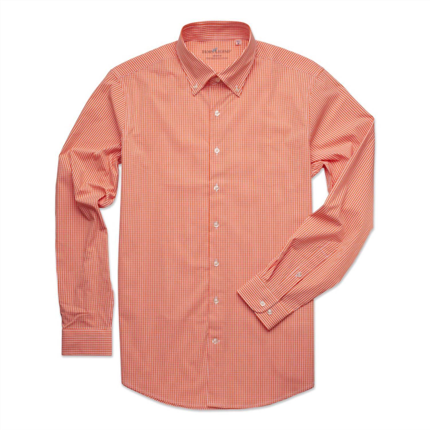 New Horn Legend Men's Perfromance Button Down In Orange